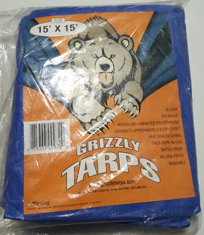 Grizzly 15' x 15' Tarp