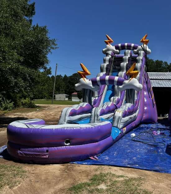 UBOUNCE water slide rentals set up for a birthday party in Hinesville GA