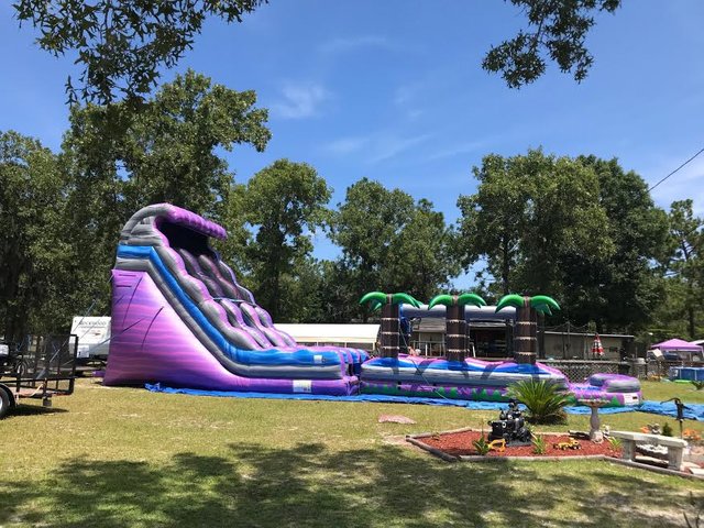 22ft dual lane with slip and slide