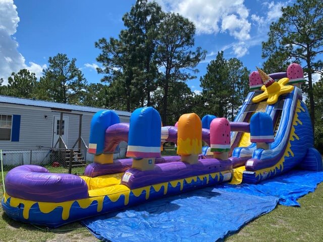 24 ft Ice Cream with slip and slide