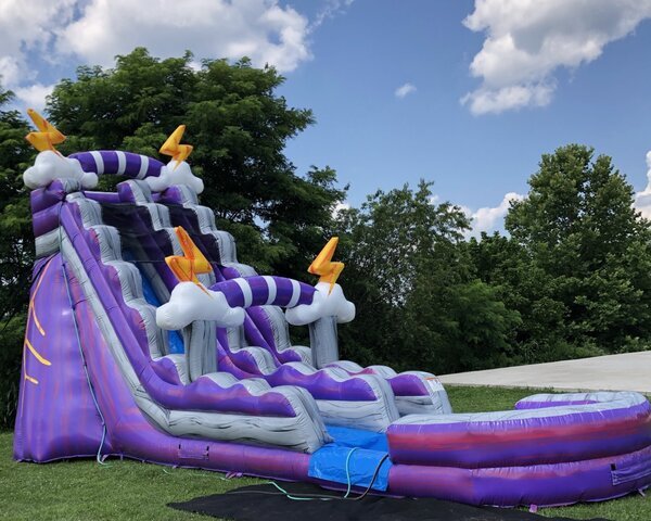 Purple Thunder Water Slide | U Bounce Inc. Inflatables & Party Rentals