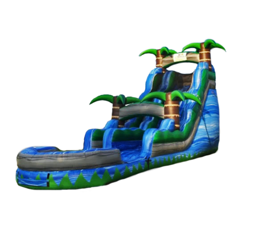 18ft Blue Crush Water Slide with Pool