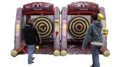 Double Inflatable Axe Throwing Game