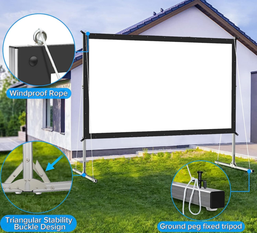 135 inch projector screen