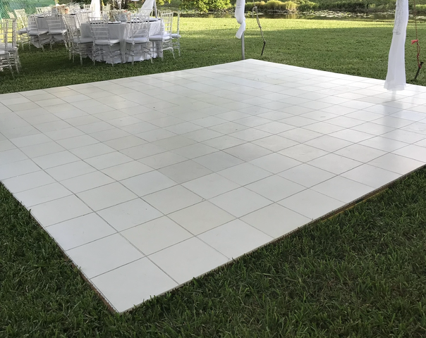 White Vinyl Dance Floor