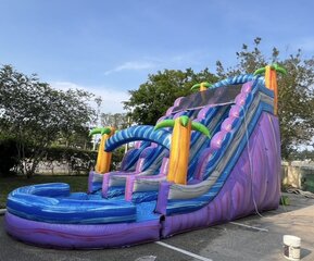 20 Ft Purple Slurp Waterslide