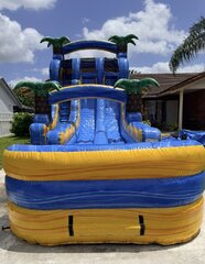 20 Ft Dual Lane Lava Falls Waterslide
