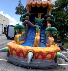 20 Ft Single Lane Claws Waterslide