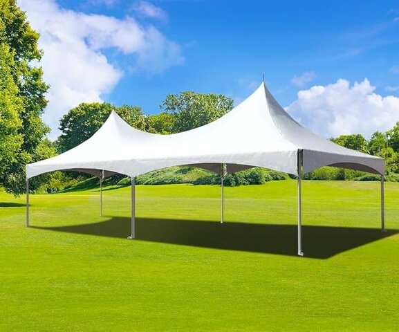 15’x40’ White High Peak Frame Tent
