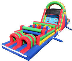 Obstacle Course Add on 18’ Dual Lane Combo Slide