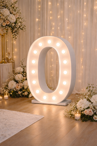 3ft Marquee Number 0