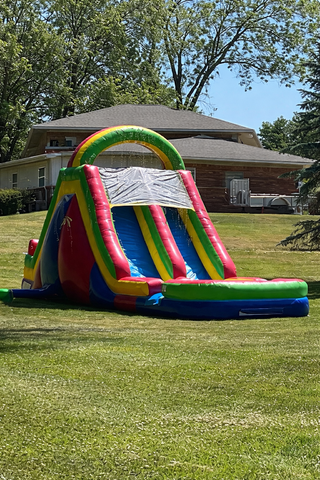 18ft Dual Lane Rainbow Slide