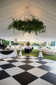 Outdoor Black and White Dance Floor 15x15