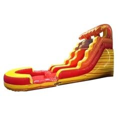 16ft Fire Marble Water Slide