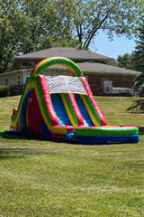 18ft Dual Lane Rainbow Slide