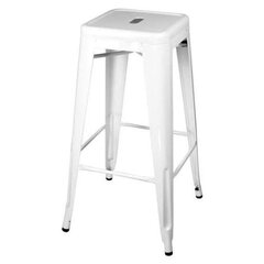 Steel Barstool- White