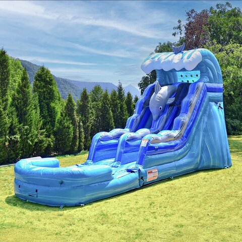 15’ Dolphin Splash Waterslide