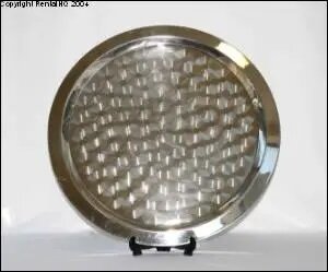 25in Round Stainless Serving Tray