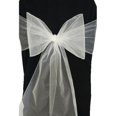 Ivory Organza Chair Ties