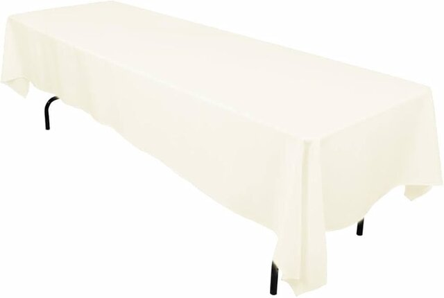 Ivory 6ft Lap Length 60in x 108in
