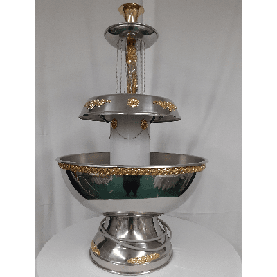 7 Gallon Silver with Angel and Gold Trim