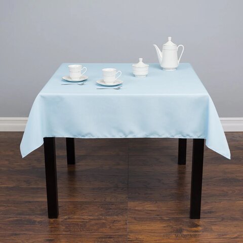 Light Blue 54in x 54in Table Cloth