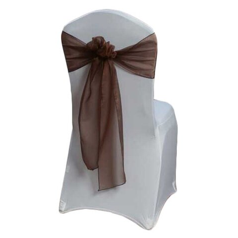 Chocolate Organza Chair Ties
