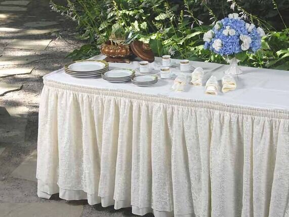 21ft Lace Table Skirting