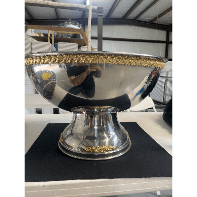 Stainless 7gal with Gold Trim