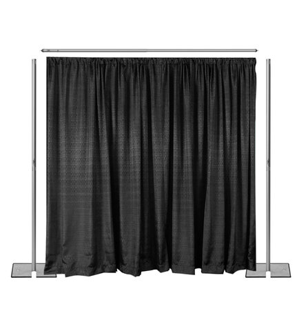 Pipe And Drape Set 10ft W x 8ft H With 4 Curtains