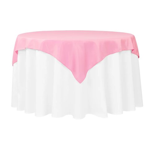 Light Pink 72in x 72in Square Table Cloth