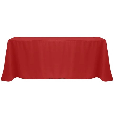 Red 6ft Floor Length 90in x 132in