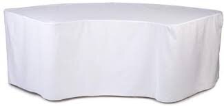 White Serpentine Table Cloth