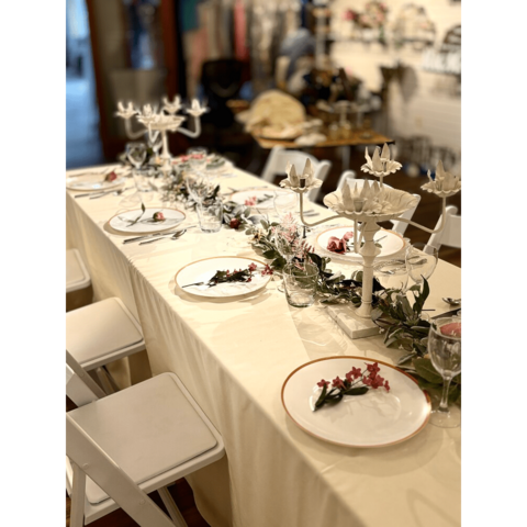 4 Arm Candelabra White