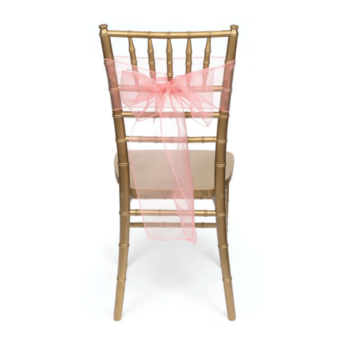 Light Pink Organza Chair Ties