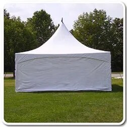 Solid White Wall 8ft H x 20ft W 20ft x 20ft Tent