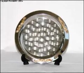 10' Round Stainless Serving Tray