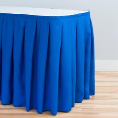 Royal Blue 17' Table Skirting