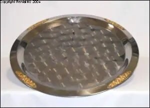 20' Round - Pedestal Stainless Serving Tray