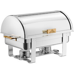 Rectangular 8qt Roll-top Deluxe w/ Gold Trim