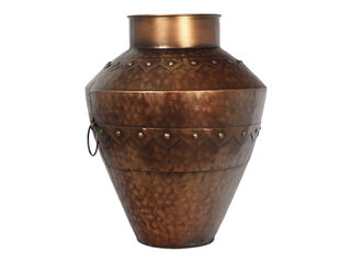 Brown Metal Vase