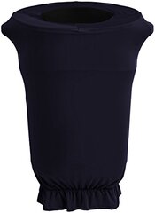 Black Linen Trash Can Covers