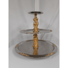 3 Tier 20'H - Gold Angels Stainless Serving Tray