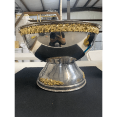 Stainless 2gal w/ Gold Trim