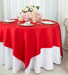 Red 72' x 72' Square Table Cloth