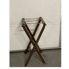 Tray Stand Walnut Finish 32' Folding