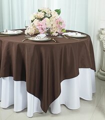 Chocolate 72' x 72' Square Table Cloth
