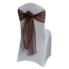 Chocolate Organza Chair Ties