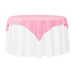 Light Pink 72' x 72' Square Table Cloth
