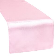 Light Pink Satin Table Runners